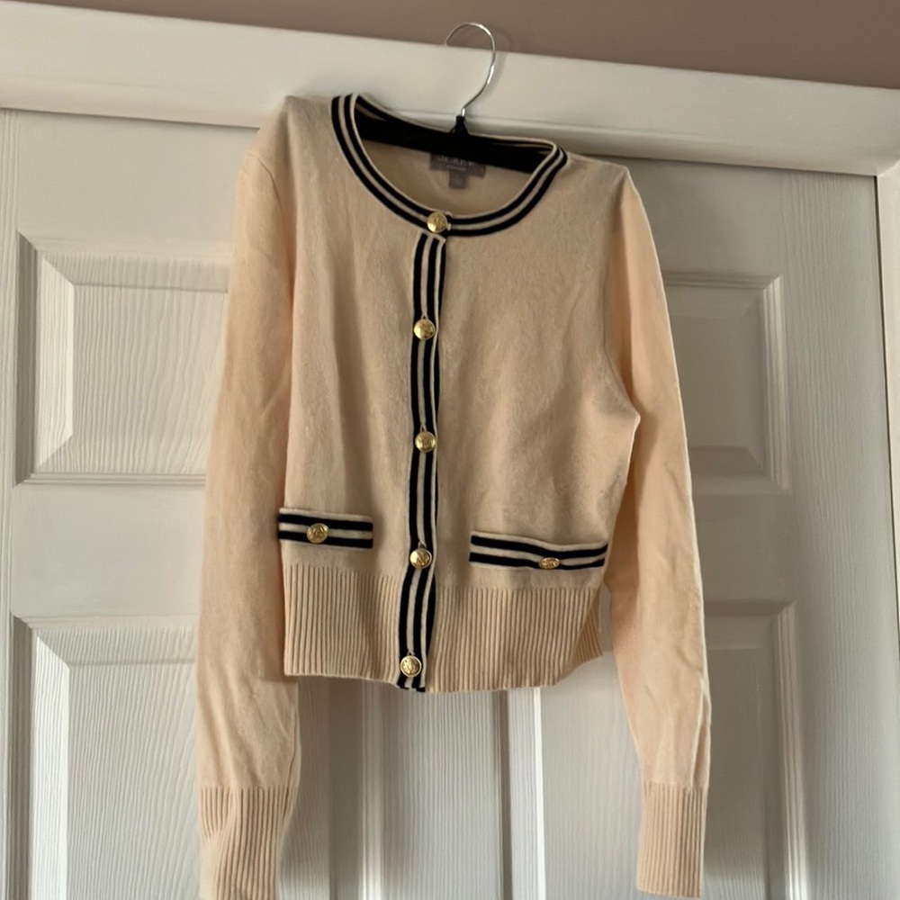 Elegant Cream Cardigan Sweater
